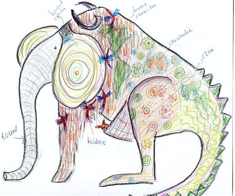 ontwerp voor het vier werelddelen dier voor basisschool de bijenkorf  gouda afrika olifant