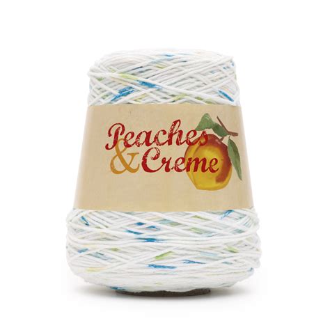 peaches creme cone  medium cotton yarn happy  lucky ozg