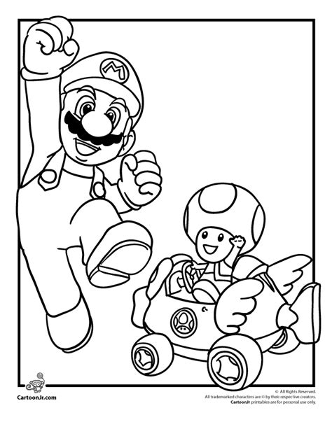 mario kart  coloring pages  print high quality coloring pages