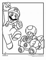 Mario Coloring Pages Kart Toad Super Printable Bros Coloriage Printing Color Printables Kids Dessin Para Sonic Print Colouring Colorear Luigi sketch template