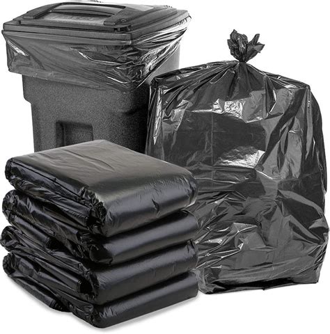 65 gallon trash bags 25 pieces large black heavy duty trash