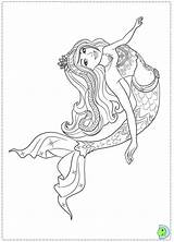 Barbie Coloring Pages Mermaid Kids sketch template
