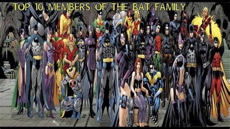 top  members   bat family youtube