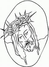 Jesus Coloring Pages Printable Kids Crown Thorns Friday Good Drawing Calms Storm Color Christ Children Pintables Getdrawings Sunday Little Comments sketch template