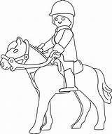 Playmobil Coloriage Coloring Pages Cheval Imprimer Silhouette Dessin Colorier Dessins Printables Gratuit Legos Getcolorings Getdrawings Cameo sketch template