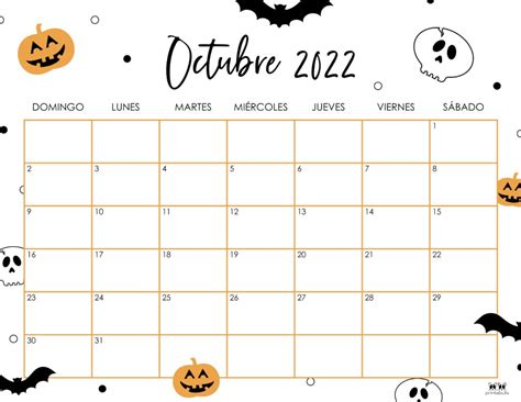 october  calendars printable calendar  october  printable