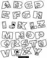 Coloring Pages Abc Alphabet Kids Color Az Calvin Printable Azcoloring Letters sketch template