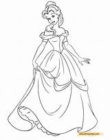 Belle Coloring Pages Beast Beauty Disneyclips Gif Disney Coloring2 Posing Printable Lumiere Funstuff sketch template