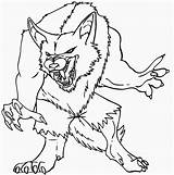 Coloring Werewolf Pages Drawing Color Wolf Angry Big Scary Getdrawings sketch template