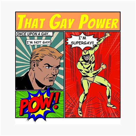Super Gay Vintage And Retro Gay Men Comic Superhero Meme Photographic