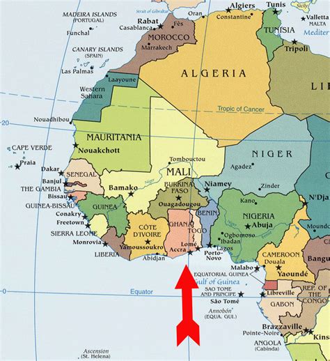 gulf  guinea map