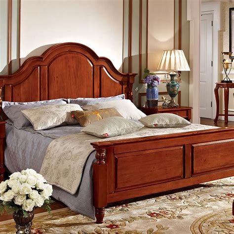 solid wood furniture antique wood bed  meters