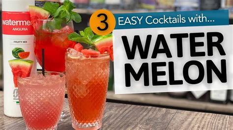 3 cocktails with watermelon easy cocktails to make at home