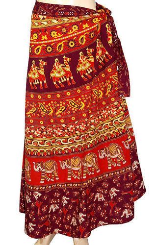 cotton ethnic beach wear wrap  long skirt rs piece jaipur