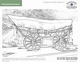 Conestoga Coloring Wagon Wagons sketch template