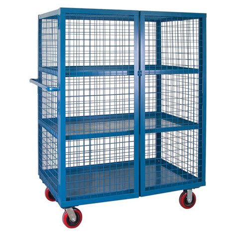 High Quality Heavy Duty Mobile Security Wire Mesh Cart China Mobile