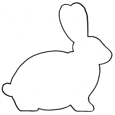 printable bunny template  clip art library