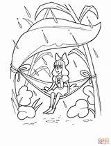 Thumbelina Coloring Pages 1994 Frog Color Clipart Sketch Outline Template Barbie sketch template