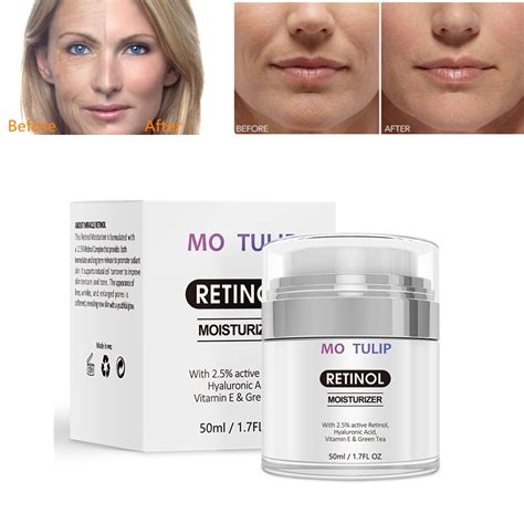 retinol  moisturizer cream anti aging  reduces wrinkles spots