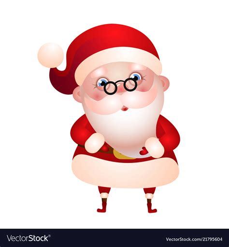 cute santa claus merry christmas royalty  vector image