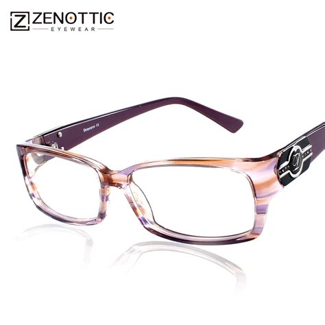 zenottic 2018 fashion brand design eyeglasses frame women acetate lady