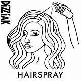 Hairspray sketch template
