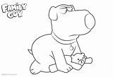Coloring Guy Family Brian Pages Griffin Printable Kids sketch template
