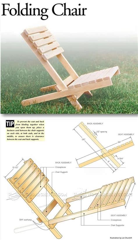 Folding Chair Plans Outdoor Furniture Plans And Projects