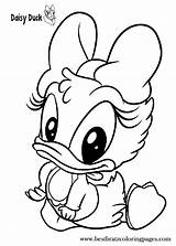 Duck Daisy Baby Coloring Pages Disney Printable Drawing Cartoon Kids Colouring Print Drawings Coloriage Characters Draw Sheets Visit Chibi Cartoons sketch template