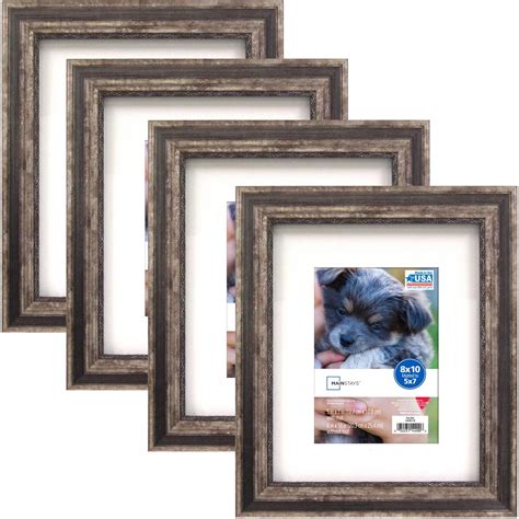 mainstays  matted    tone picture frames set