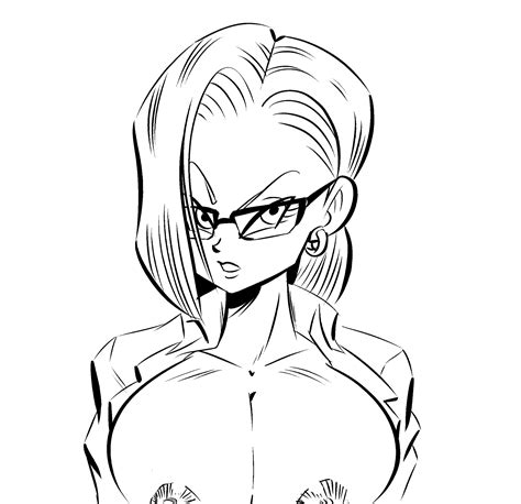 Rule 34 1girls Alternate Version Available Android 18 Areolae Big