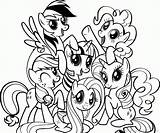 Coloring Pages Pony Little Friendship Magic Online Popular sketch template