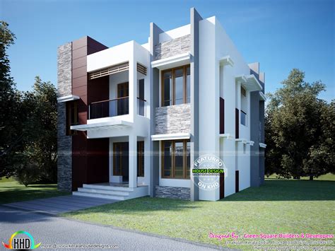 sq ft modern box type home kerala home design  floor plans  dream houses
