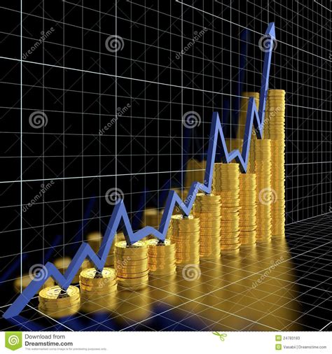 business graph stock illustration illustration  financial