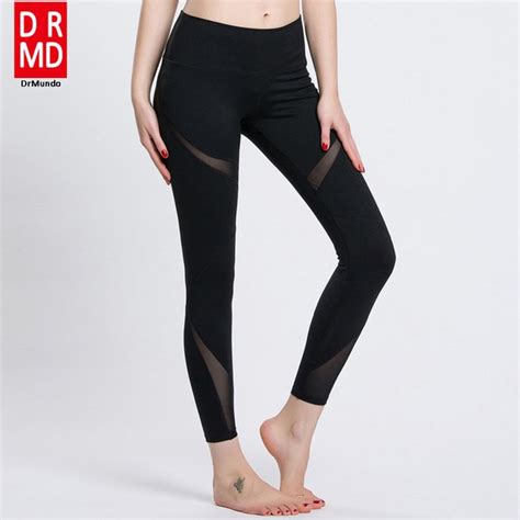 new brand sex high waist stretched sports pants gym clothes spandex