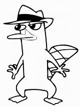 Platypus Viatico Phineas Ferb sketch template