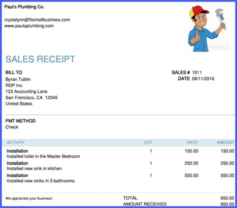 create send sales receipts  quickbooks