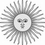 Argentina Inca Sun Tattoo Symbol Clipart Flag May Svg Coloring Argentinian Lady Draw Vector Symbols Uruguay Choose Board Drawings Cliparts sketch template