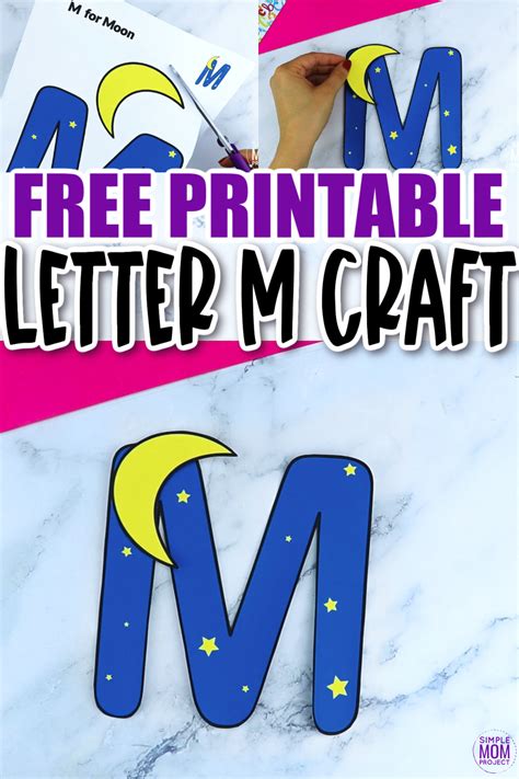 printable letter  craft template simple mom project