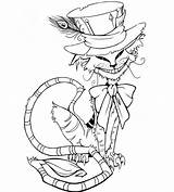 Coloring Tattoo Cat Cheshire Pages Deviantart Hatter Hat Alice Drawing Wonderland Steampunk Designs Tattoos Printable Adult Random Animal Color Sheets sketch template
