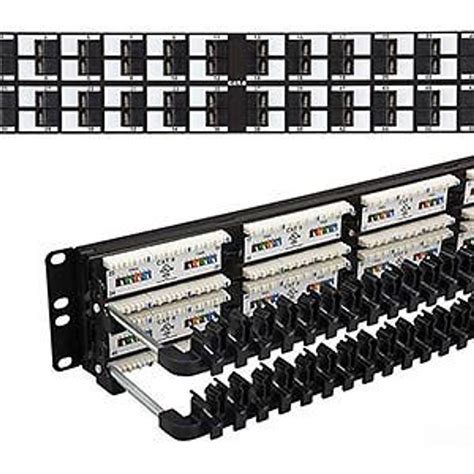 cat  angled patch panel  port allen tel products