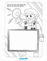 Swat Coloring Playmobil Action City Sheet Team Time sketch template