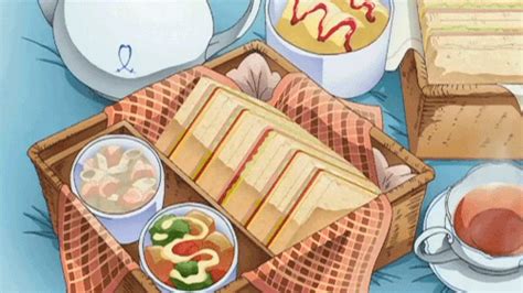 Sandwiches And 2 Soups Anime Bento Food Art