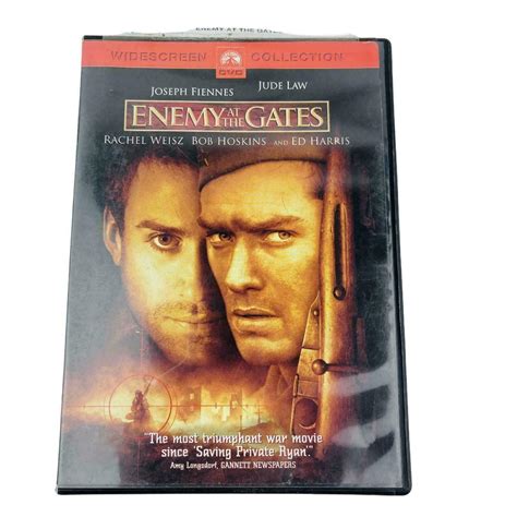 Enemy At The Gates Dvd 2001 Sensormatic Joseph Fiennes Jude Law Rachel