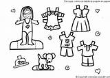 Paper Dolls Coloring Pages Coloriage Tableau Choisir Un sketch template