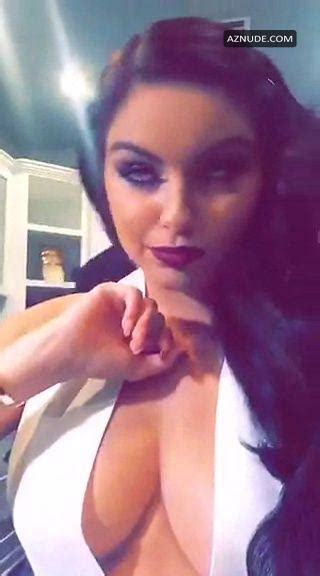 ariel winter showing off sexy cleavage and wearing hot upskirt during