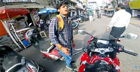 picking  rider   honda cbr  sportsbike bike taxi  india check  reactions