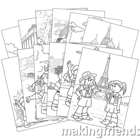 international coloring pages makingfriends