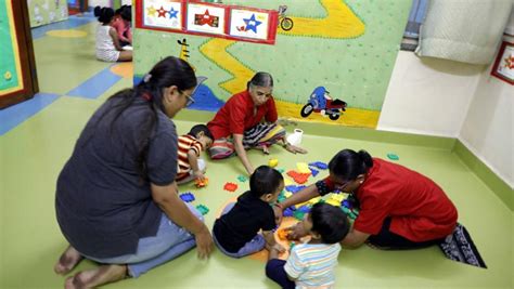 absence  government norms  pune creches child day care centres