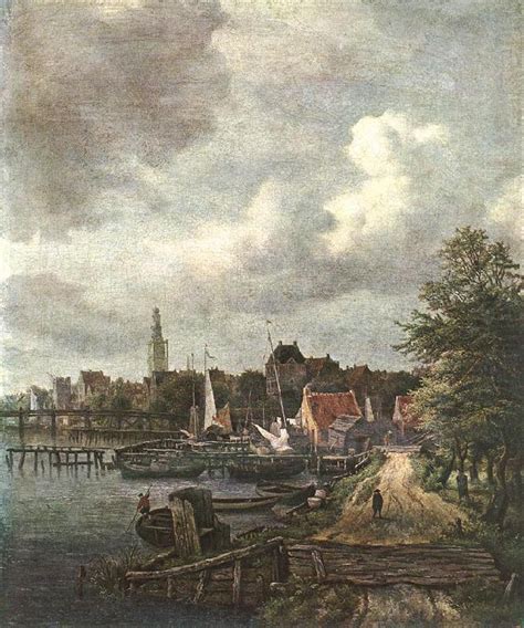 view  amsterdam jacob van ruisdael wholesale oil painting china picture frame